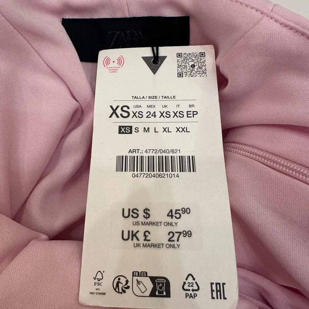 Zara Light Pink Sleeveless Halter Top - Picture 3 of 3